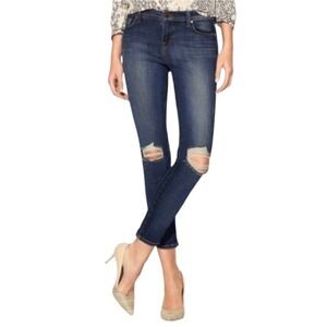 J Brand‎ Capri Ripped Distressed Dark Wash Denim Jeans Size 27